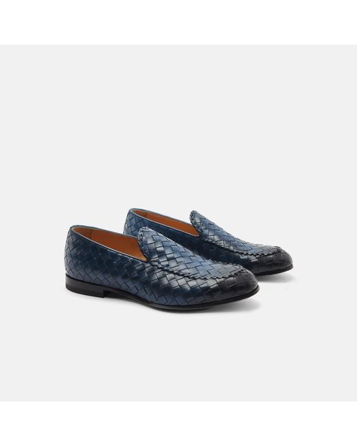 Scarosso Blue Vittorio Blu Loafers for men