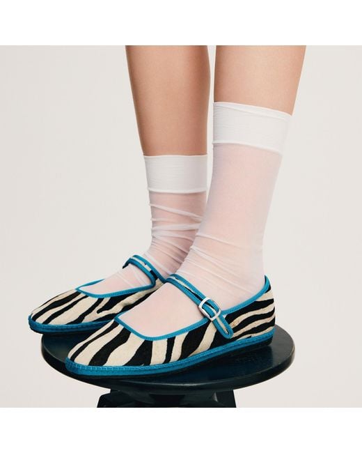 Scarosso Blue Petra Animal-Print Velvet
