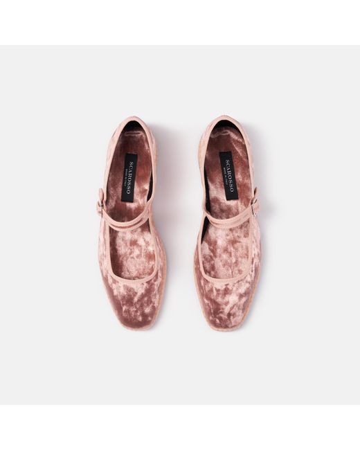 Scarosso Pink Petra Antique Velvet