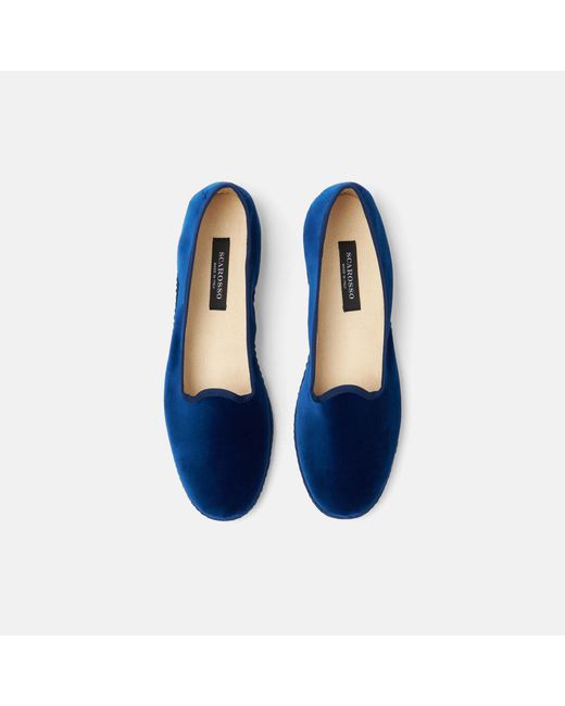Scarosso Blue Blu Velluto for men
