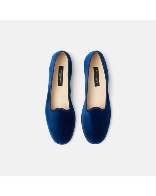 Scarosso Blue Blu Velluto for men