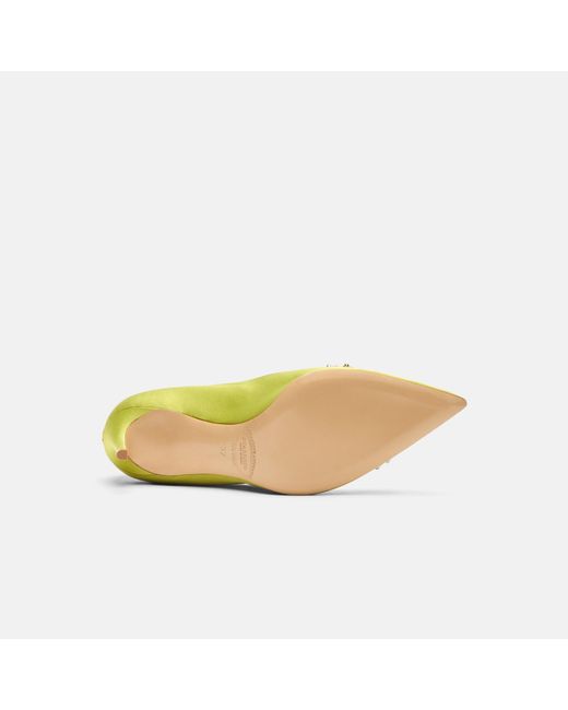 Scarosso Yellow Greta Lime Satin