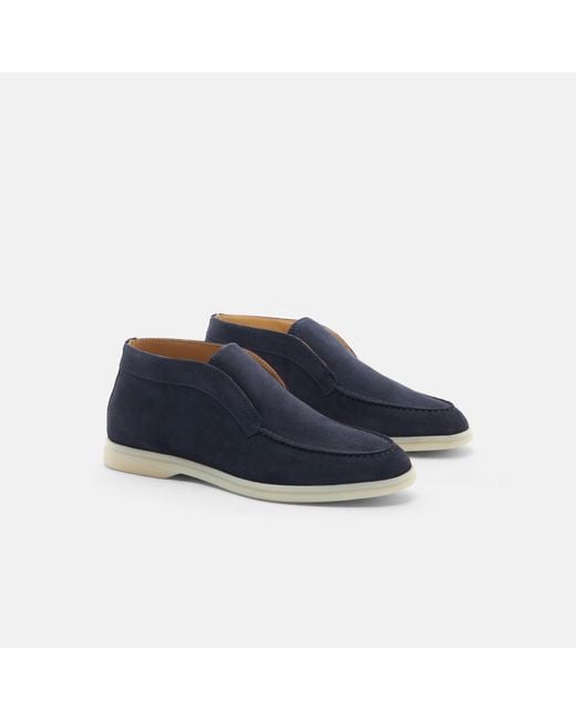 Scarosso Leonarda Blue Suede Boots