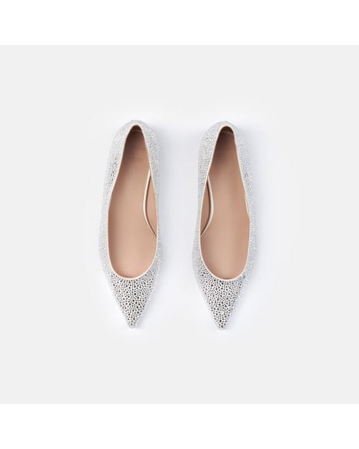 Scarosso White Iris Crystal Satin