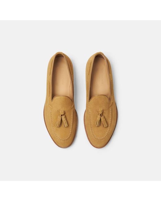 Scarosso Brown William Tan Suede Loafers for men