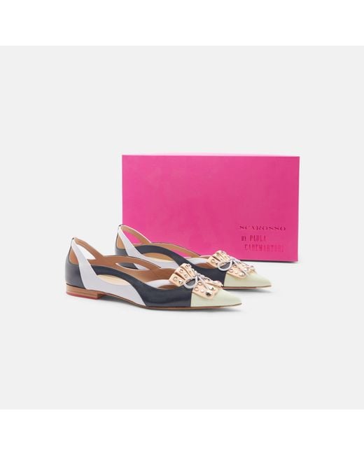 Scarosso Multicolor Passiflora Ballerinas