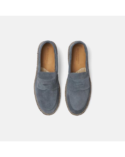 Scarosso Blue Diego Suede for men