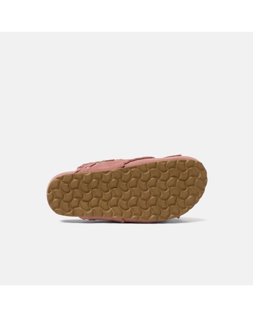 Scarosso Pink Flora Suede
