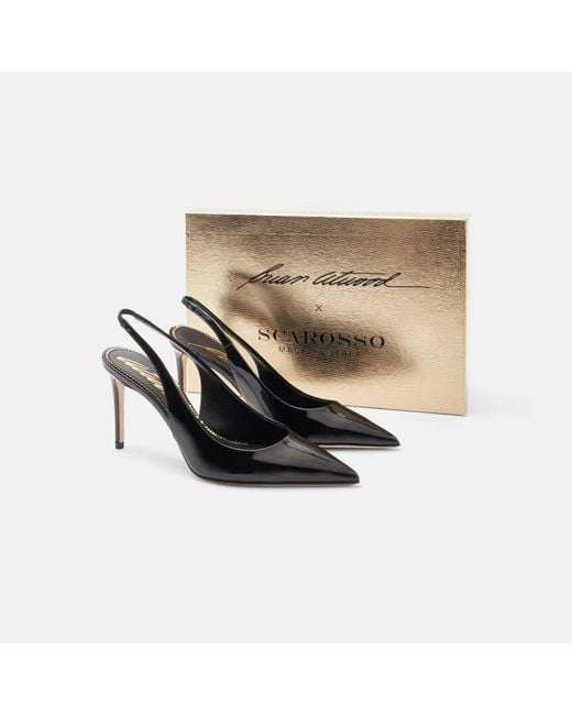 Scarosso Sutton Black Patent Pumps