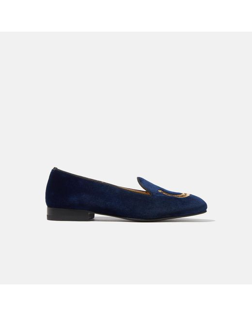 Scarosso Myrtle Blue Velvet