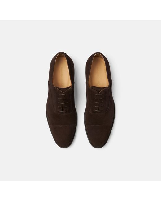 Scarosso Brown Cesare Moro Scamosciato for men