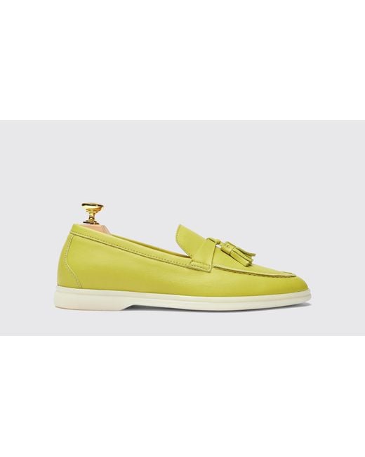 Scarosso Yellow Leandra Lime Loafers
