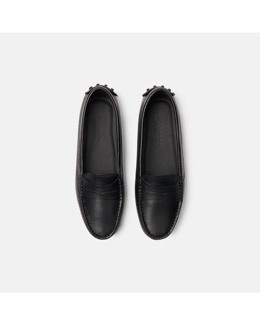 Scarosso Ashley Black Driving Shoes