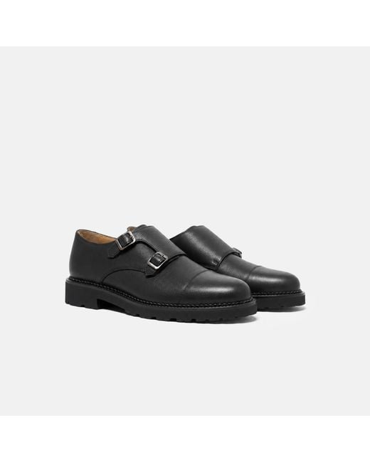 Scarosso Black Oswald Grain for men
