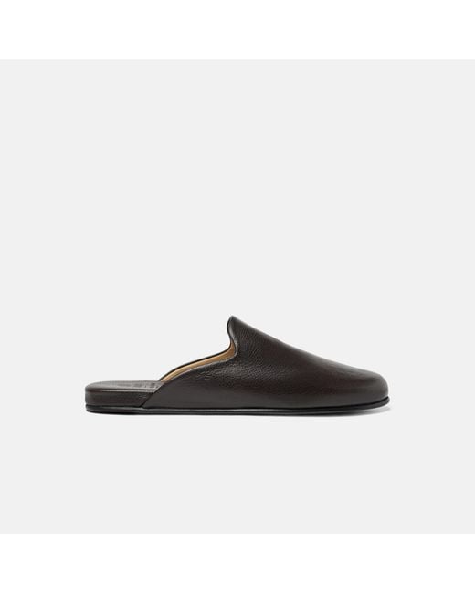 Scarosso Black Atlas Travel Slipper Dark