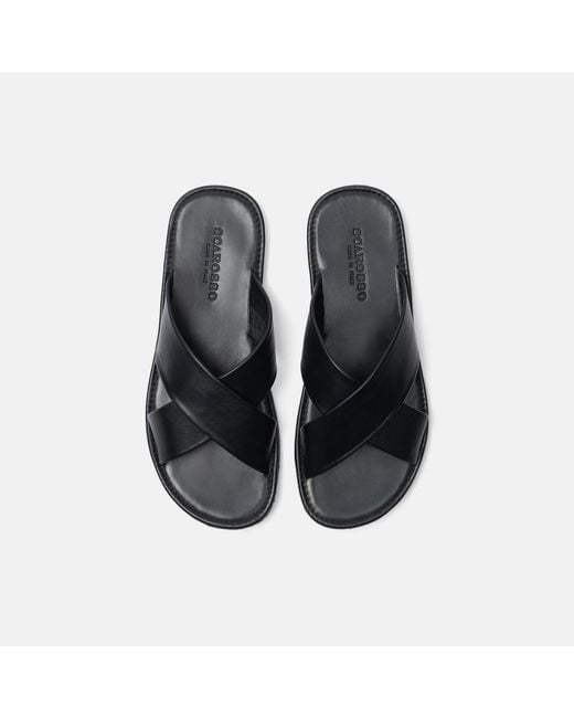 Scarosso Black Adriano Nero Sandals for men