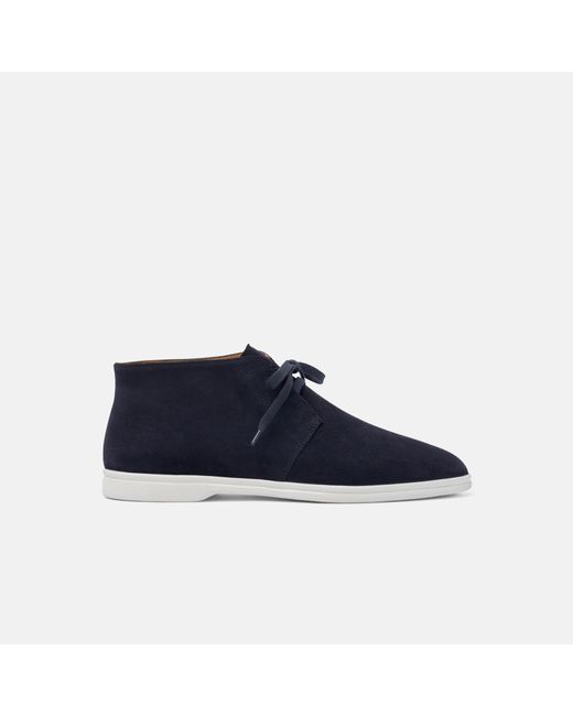 Scarosso Davide Blau Veloursleder in Blue für Herren