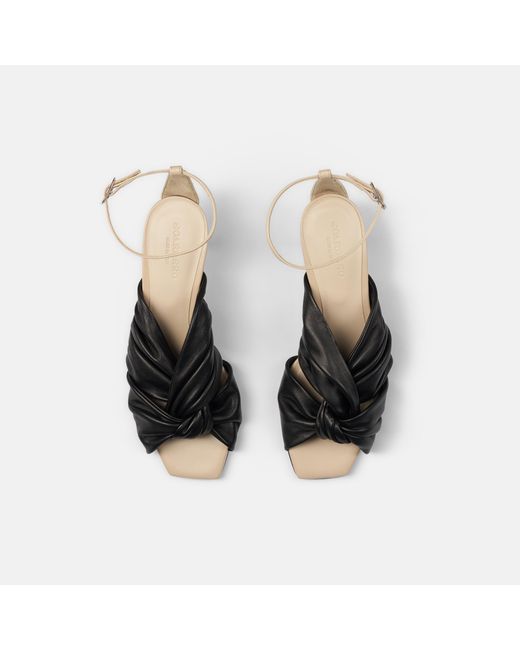 Scarosso Black High Heel Sandals
