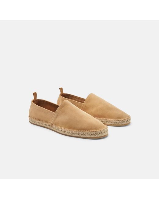 Scarosso Natural Pablo Beige Suede Espadrilles for men