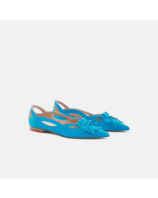Scarosso Blue Forget-me-not Ballerinas