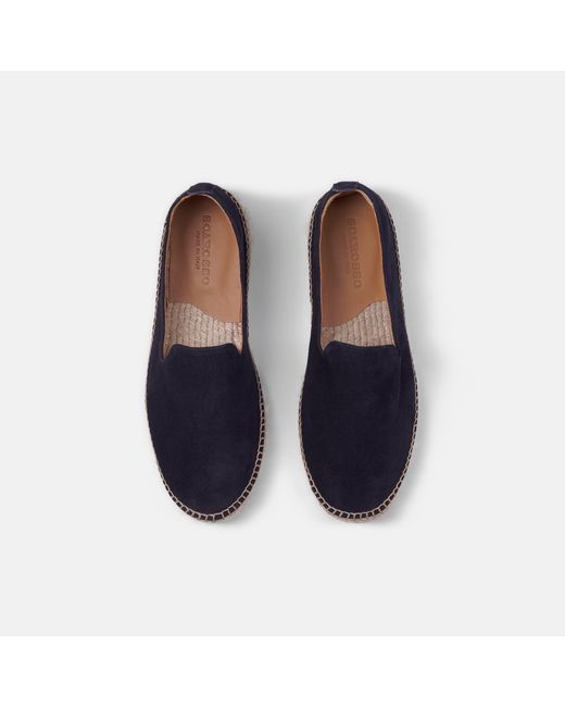 Scarosso Blue Martin Suede for men