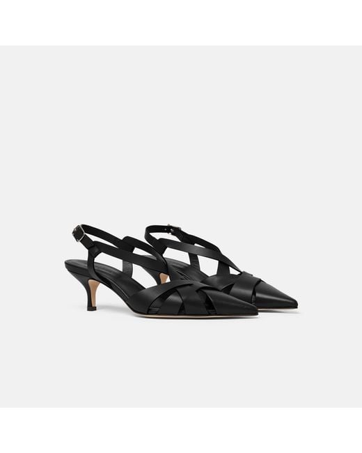 Scarosso Black High Heel Sandals