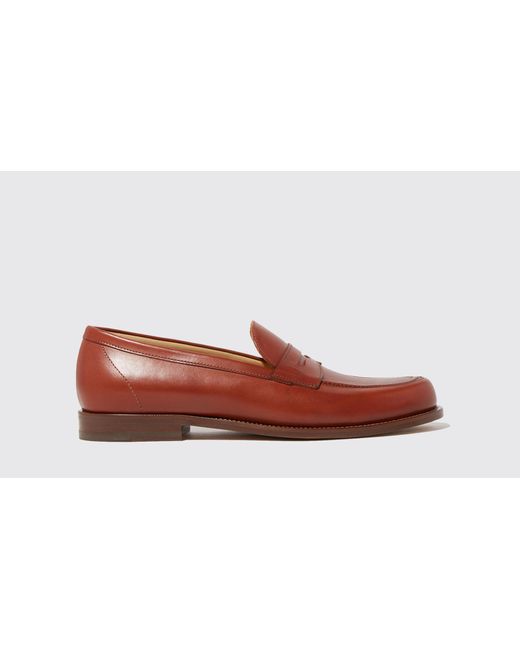 Scarosso Red Austin Cognac Edit Loafers & Flats for men