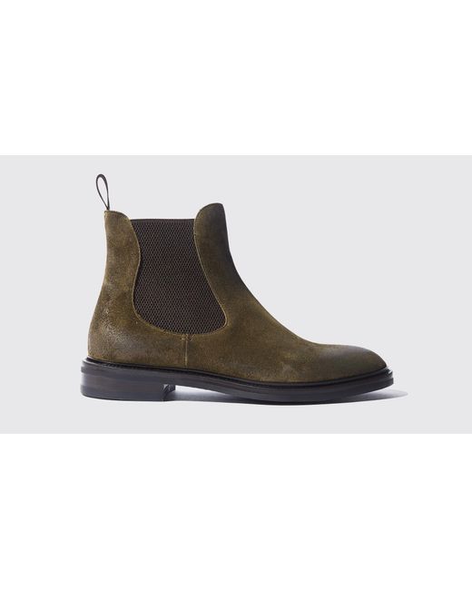 hunter green suede boots