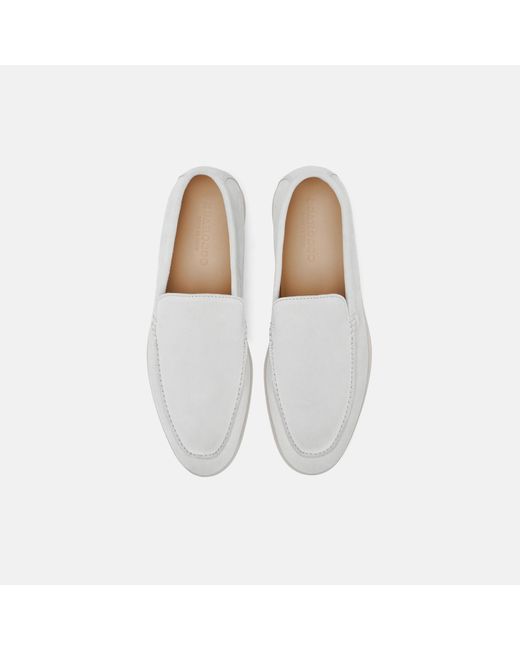 Scarosso White Ludovico Ice Suede for men
