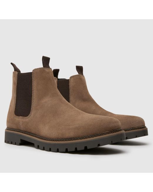 Schuh Brown Dawson Suede Chelsea Boots In for men