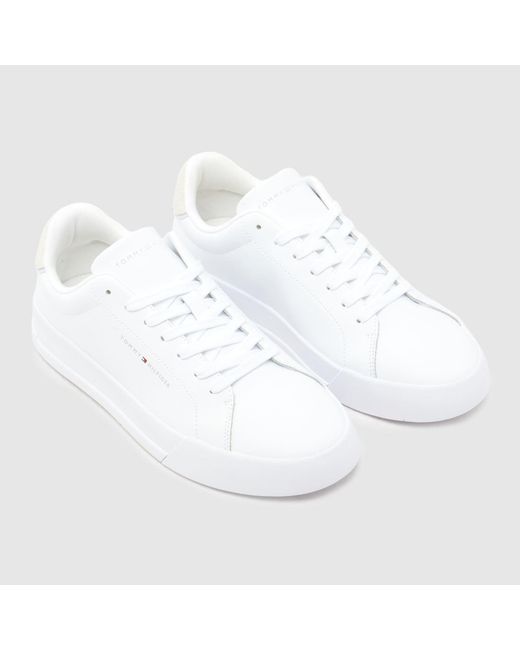 Tommy Hilfiger White Tommy Hilfiger Court Core Trainers for men