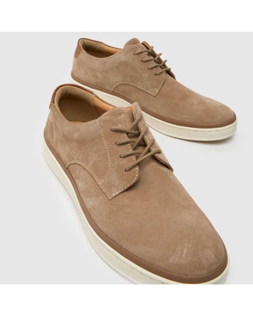 Schuh Brown Wade Suede Lace Up Trainers for men