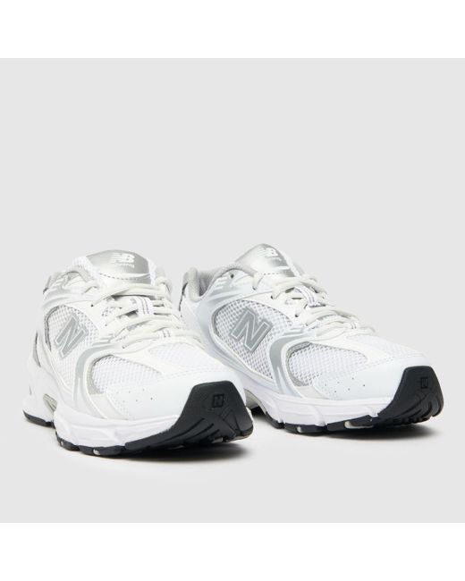 New Balance White 530 Trainers