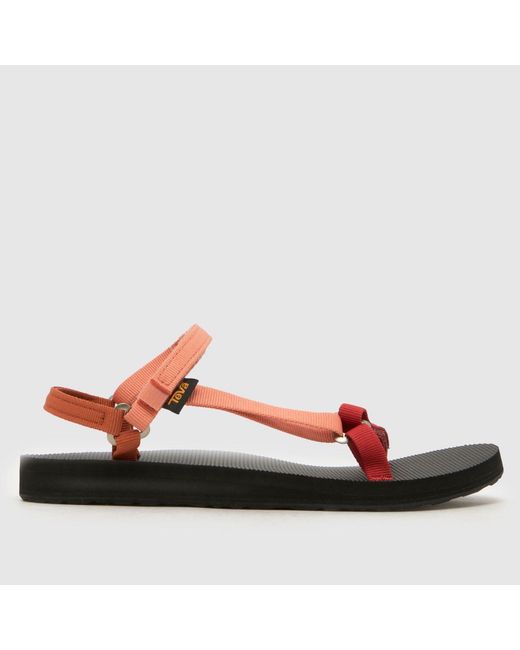 Teva Red Original Universal Slim Sandals