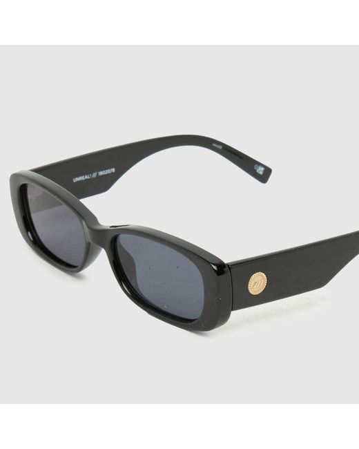 Le Specs Black Unreal Sunglasses