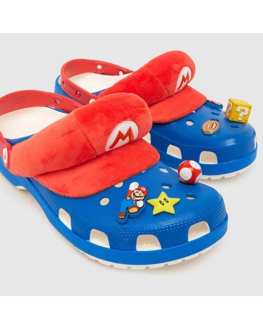 CROCSTM Blue Classic Mario Clog Sandals for men