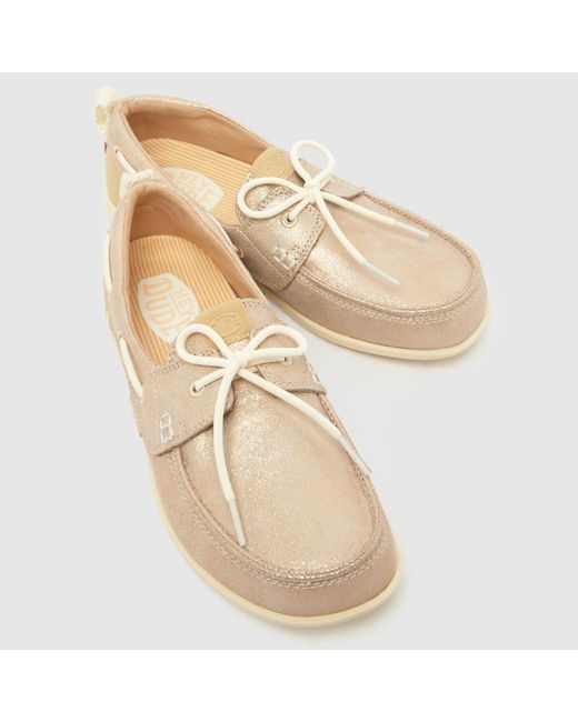 HeyDude Natural Harbor Breeze Lo Trainers