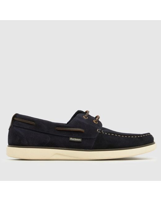Barbour Blue Rothley Boat Shoes for men