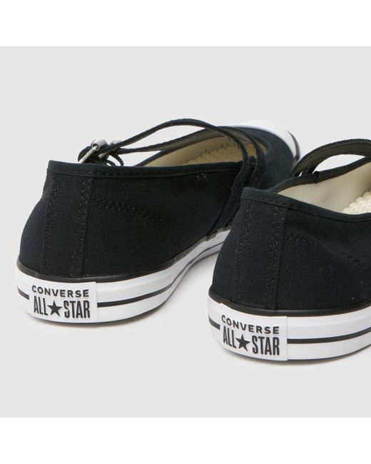 Converse Black All Star Dainty Mary Jane Trainers In