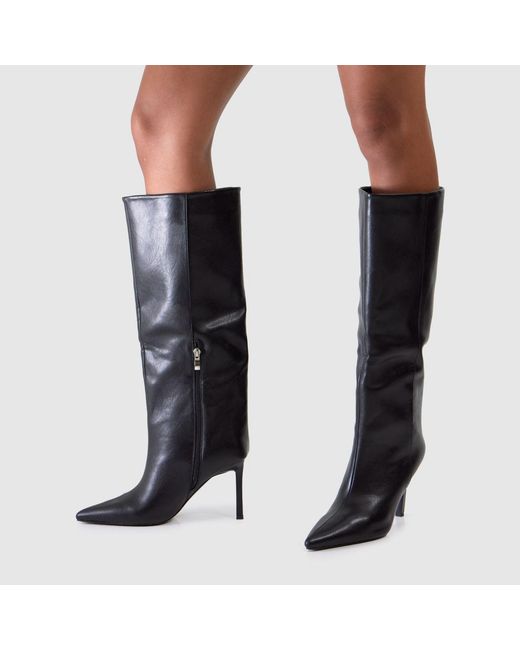 SIMMI Black Miguel Wide Knee High Boots