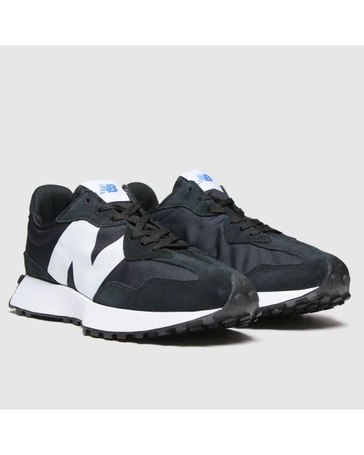 New Balance Suede Black \u0026 White 327 