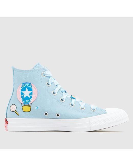 Converse Blue All Star Hi Hello Kitty Trainers