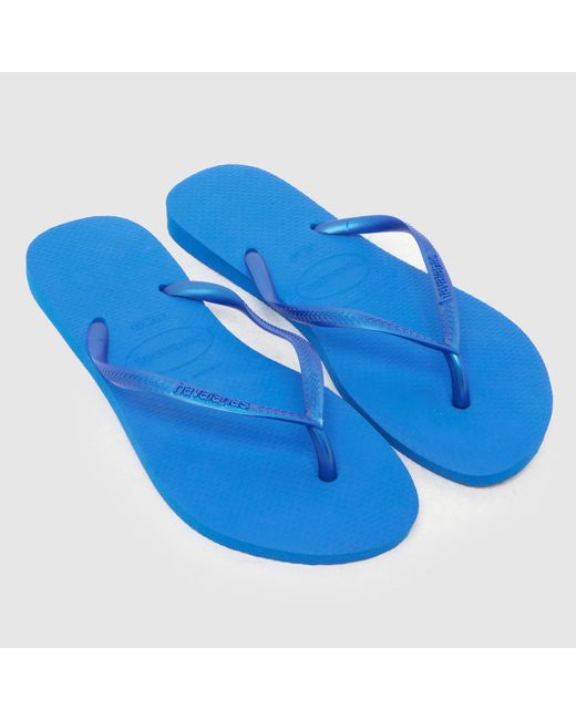Havaianas Blue Slim Flip Sandals