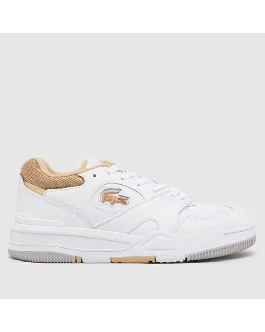 Lacoste White Lineshot Trainers In