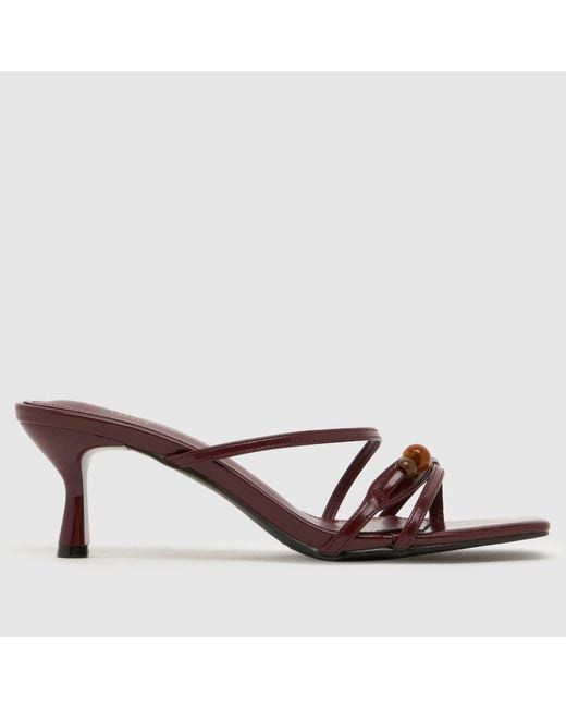 SIMMI Brown Farah Kitten High Heels