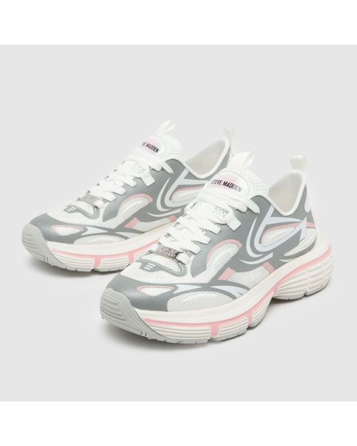 Steve Madden White Power 2 Trainers