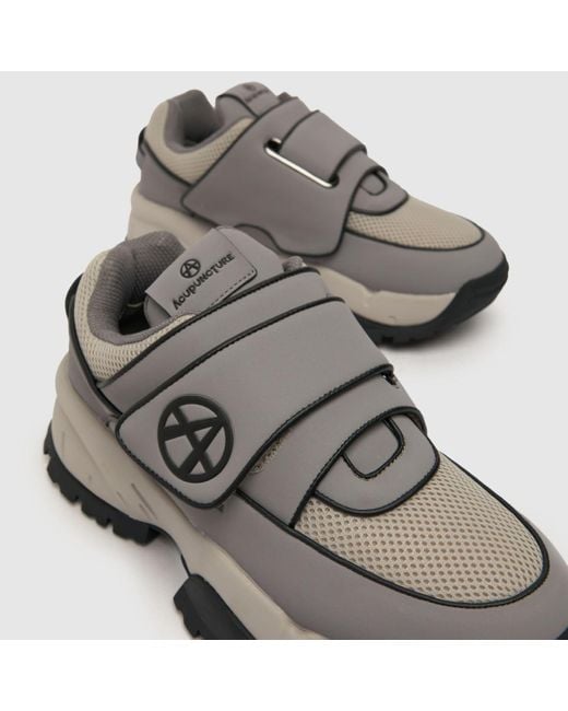 Acupuncture Gray Beefer Trainers In Grey & Black for men