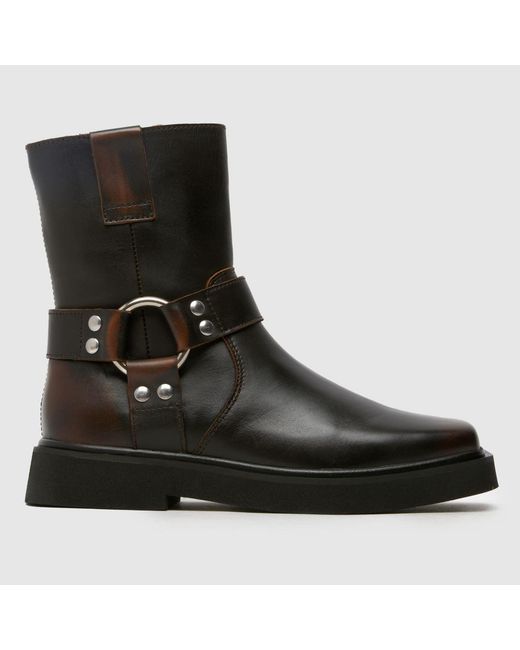 Schuh Black Cowan Sqaure Toe Hardwear Boots