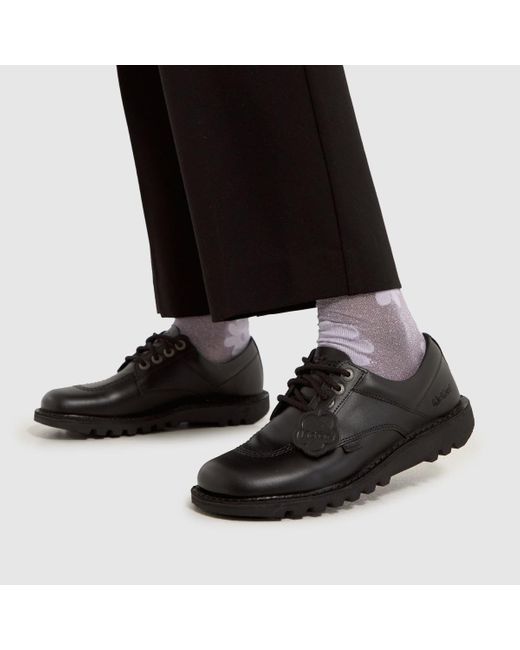 Kickers Black Kick Lo Mono Flat Shoes