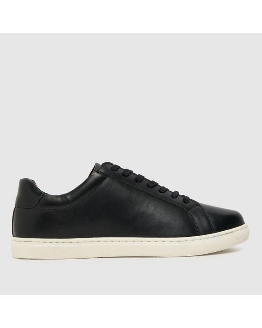 Schuh Black Wayne Leather Trainers In for men